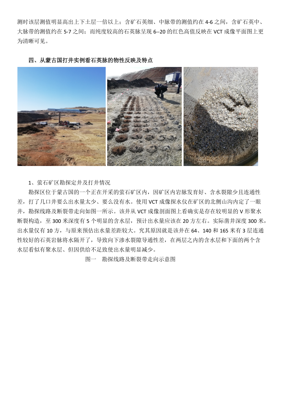由蒙古国打井实例谈石英脉在VCT成像中的物性反映.docx_第3页